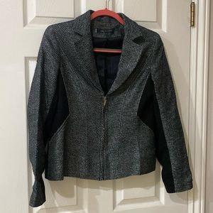 Anne Klein Jacket black and tweed Size 8